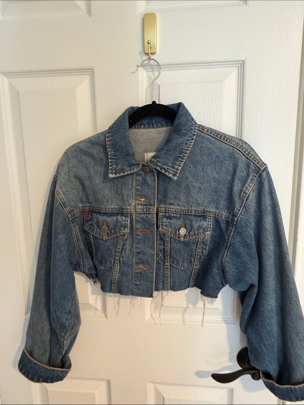 BDG Cropped Blue Denim Jacket